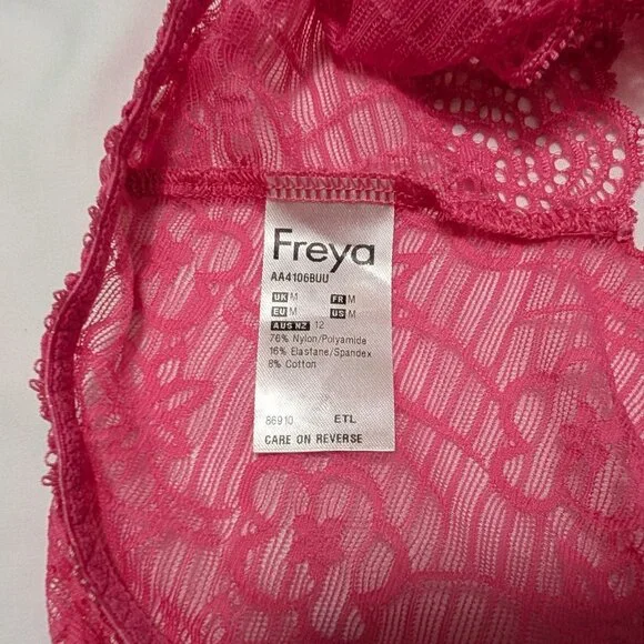 Freya 34G Jolie Pink Balconette Underwire Bra and Size M Panty Set - Picture 8 of 9